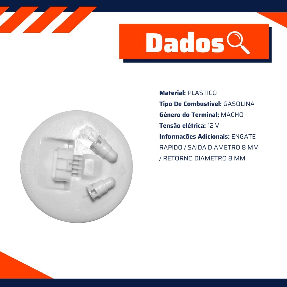 Flange da Bomba de Combustível Gasolina para Ford Courier - TSA - T-030019