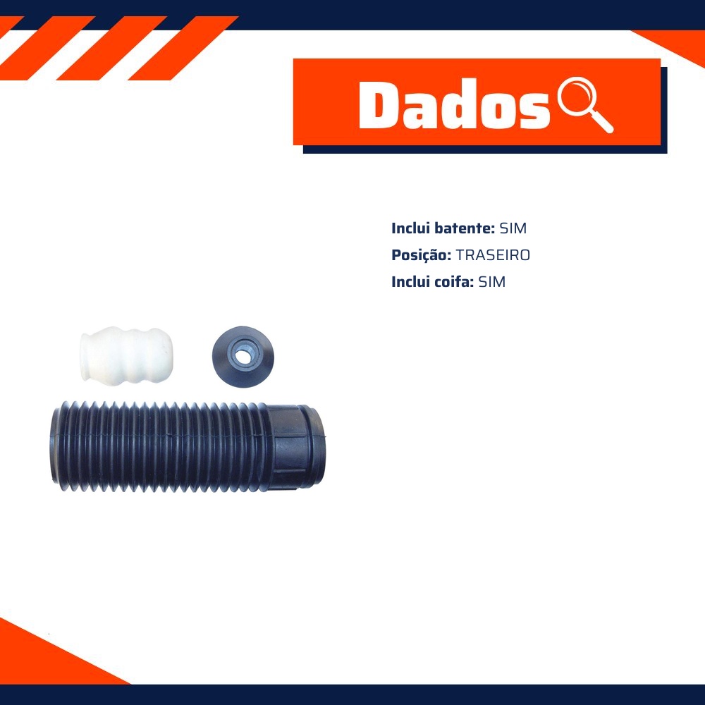 Kit de Reparo do Amortecedor Traseiro para Fiat Palio - Kit & Cia - 10394