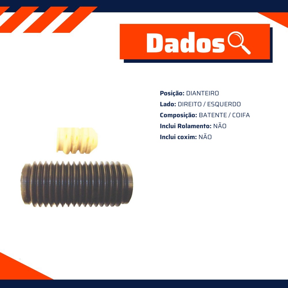 Kit de Reparo do Amortecedor Dianteiro para Fiat Palio - Kit & Cia - 10476