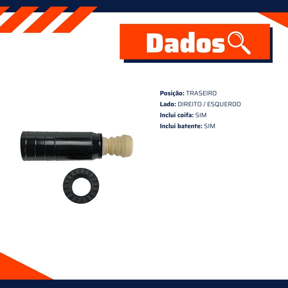 Kit de Reparo do Amortecedor Traseiro - Kit & Cia - 10591