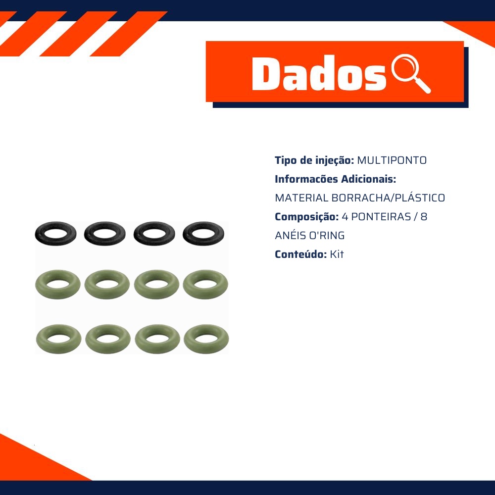 Kit de Filtros para Bico Injetor - DS - 1216