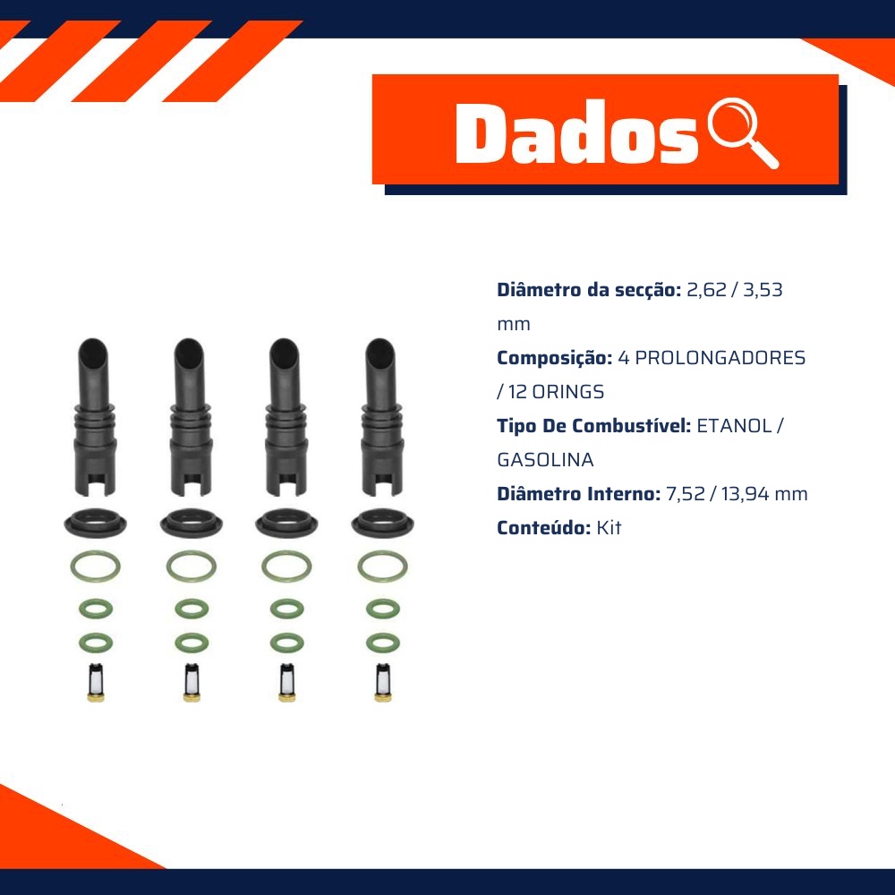 Kit de Filtros para Bico Injetor - DS - 1274