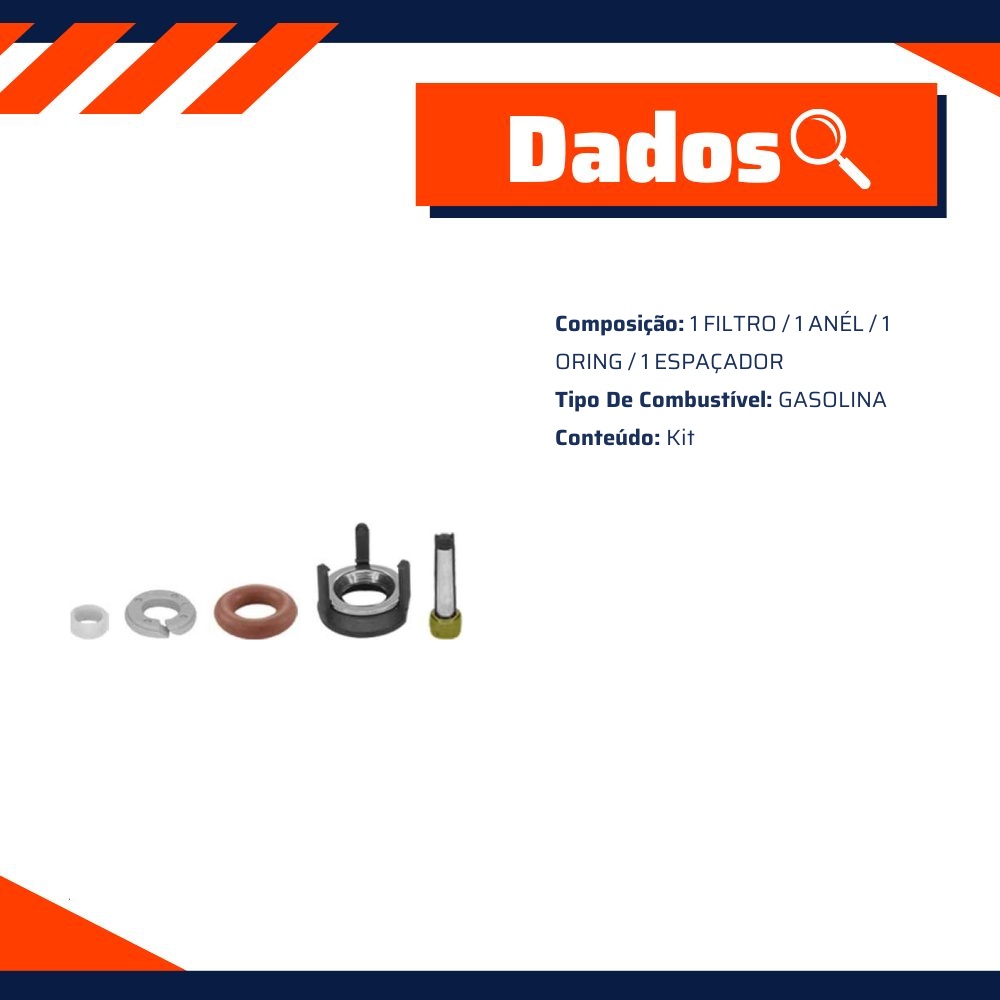 Kit de Filtros para Bico Injetor - DS - 1282