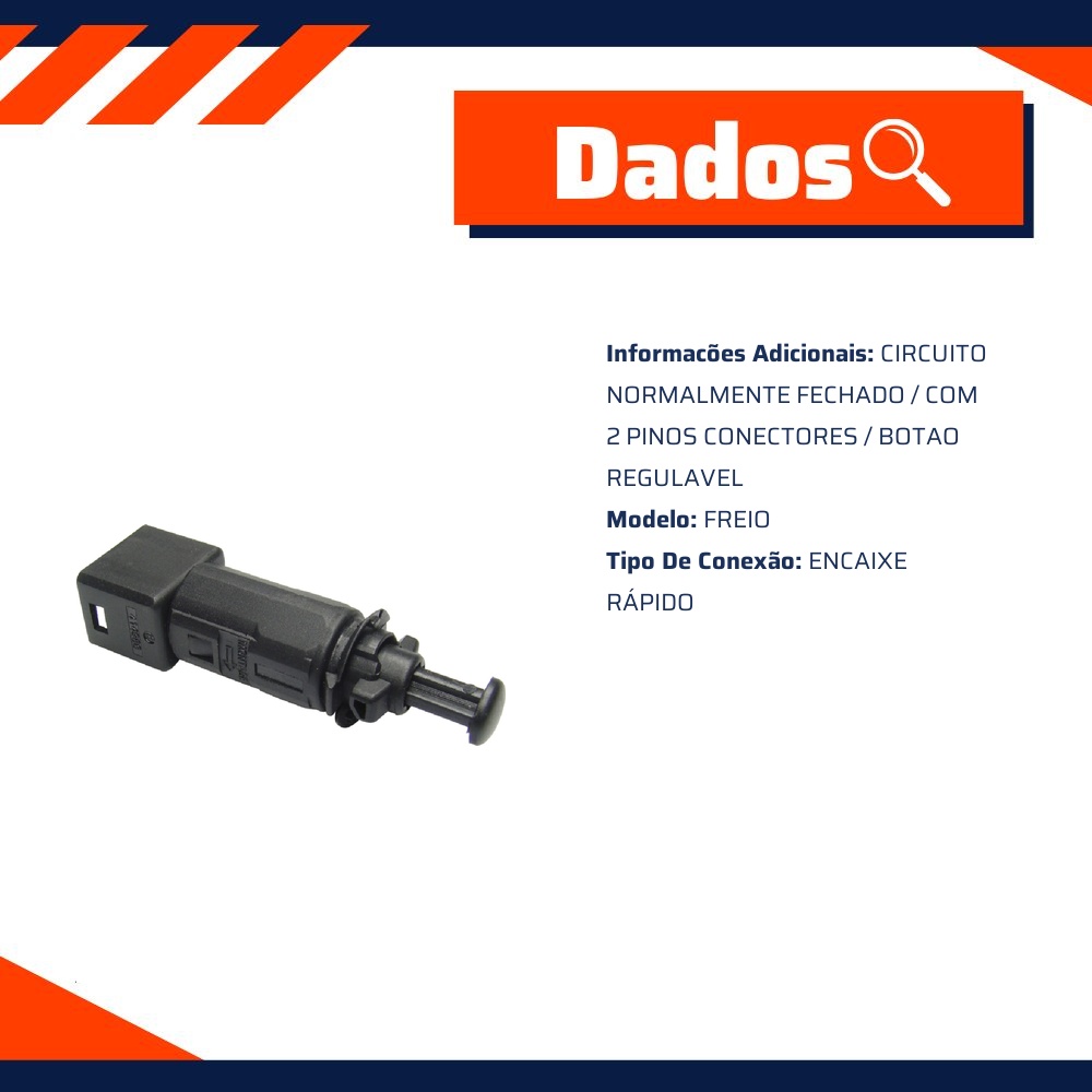 Interruptor de Luz de Freio para Renault Master - Olimpic - 14 139