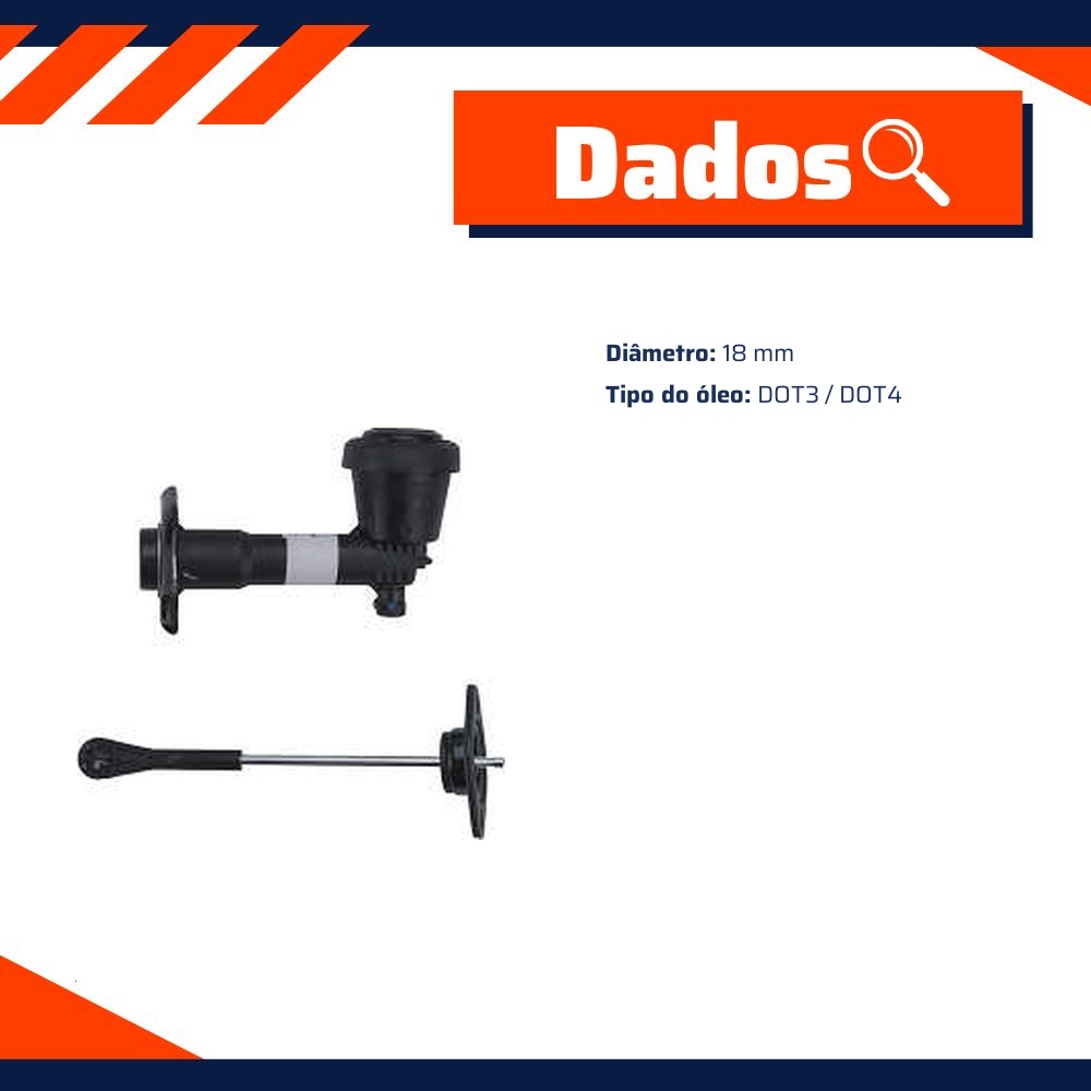 Cilindro Mestre de Embreagem para Chevrolet Grand Blazer e Silverado - Valeo - 2100118