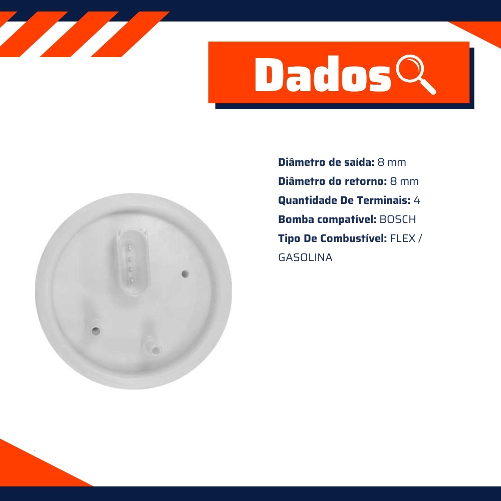 Flange da Bomba de Combustível Flex - DS - 2410