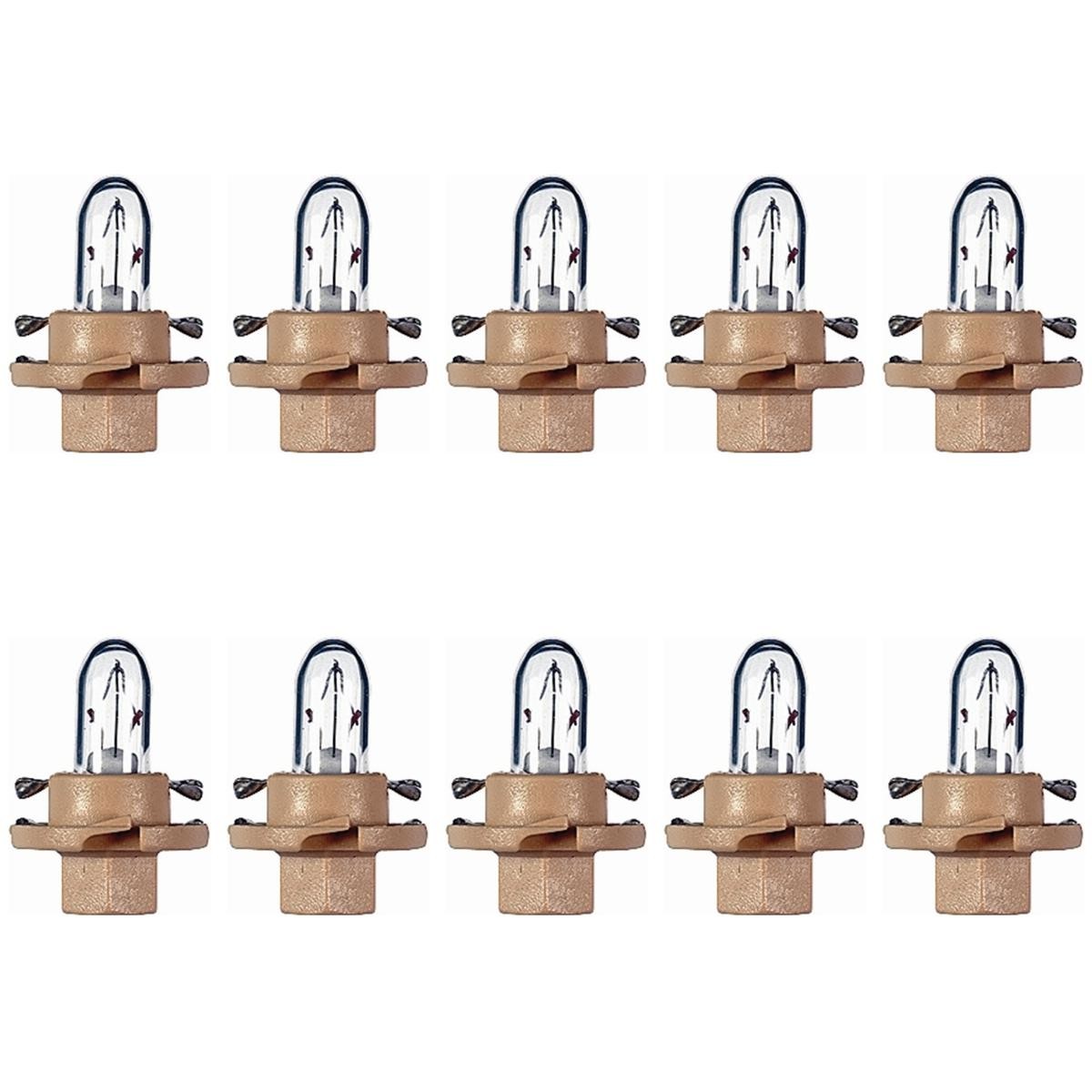 10 Lâmpadas 5W 12V BX8.4D - Hella - 2452MFX6