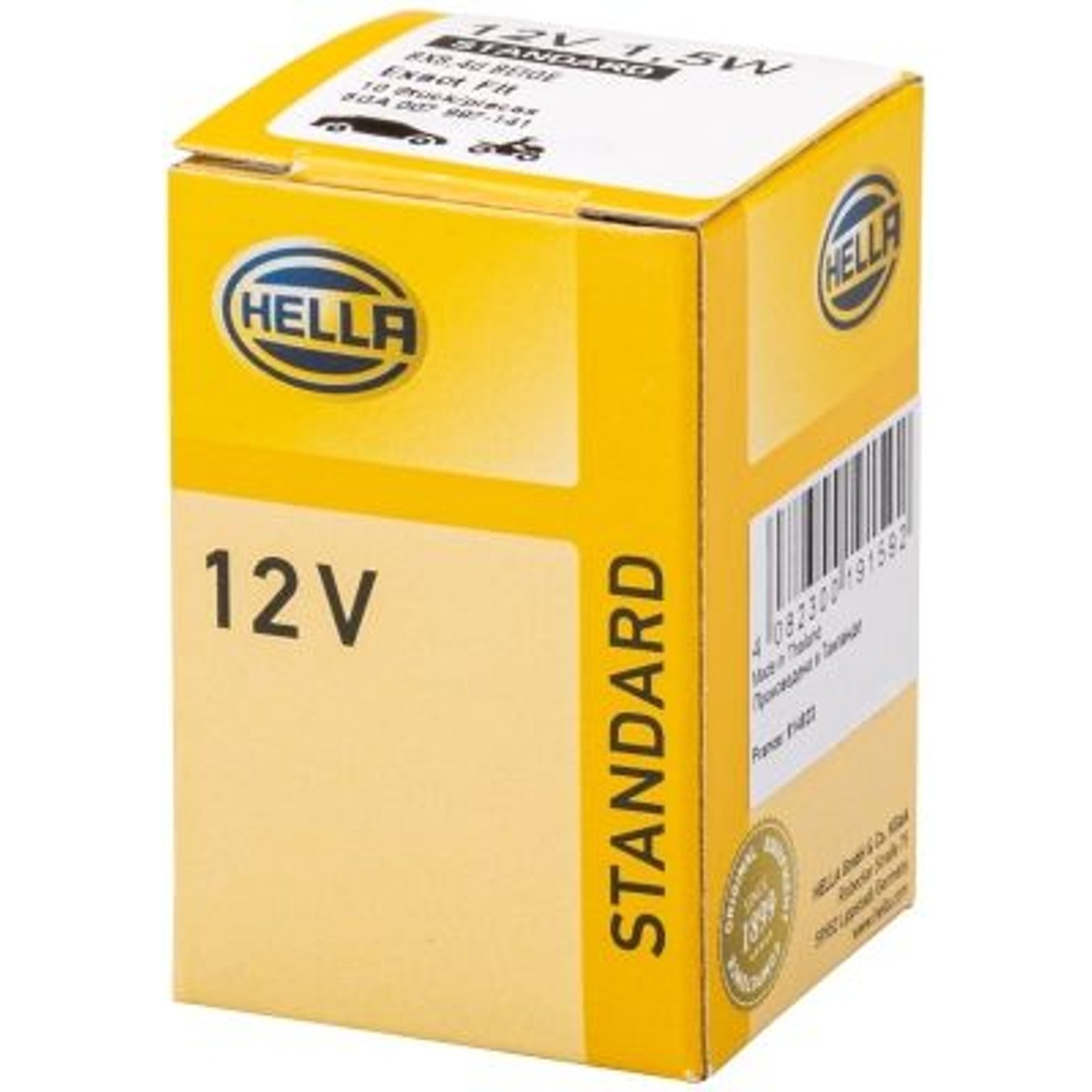 Kit 10 Lâmpadas Painel 12V 1.5W Base Bege - Hella - 2452MFX6