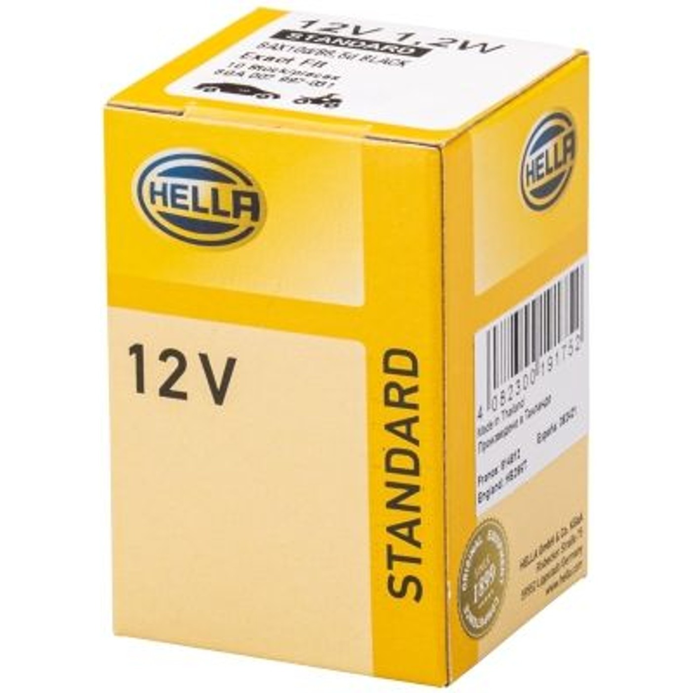 Lâmpada Painel 12V 1.2W Base Preta B8.5d - Hella - 2721MF