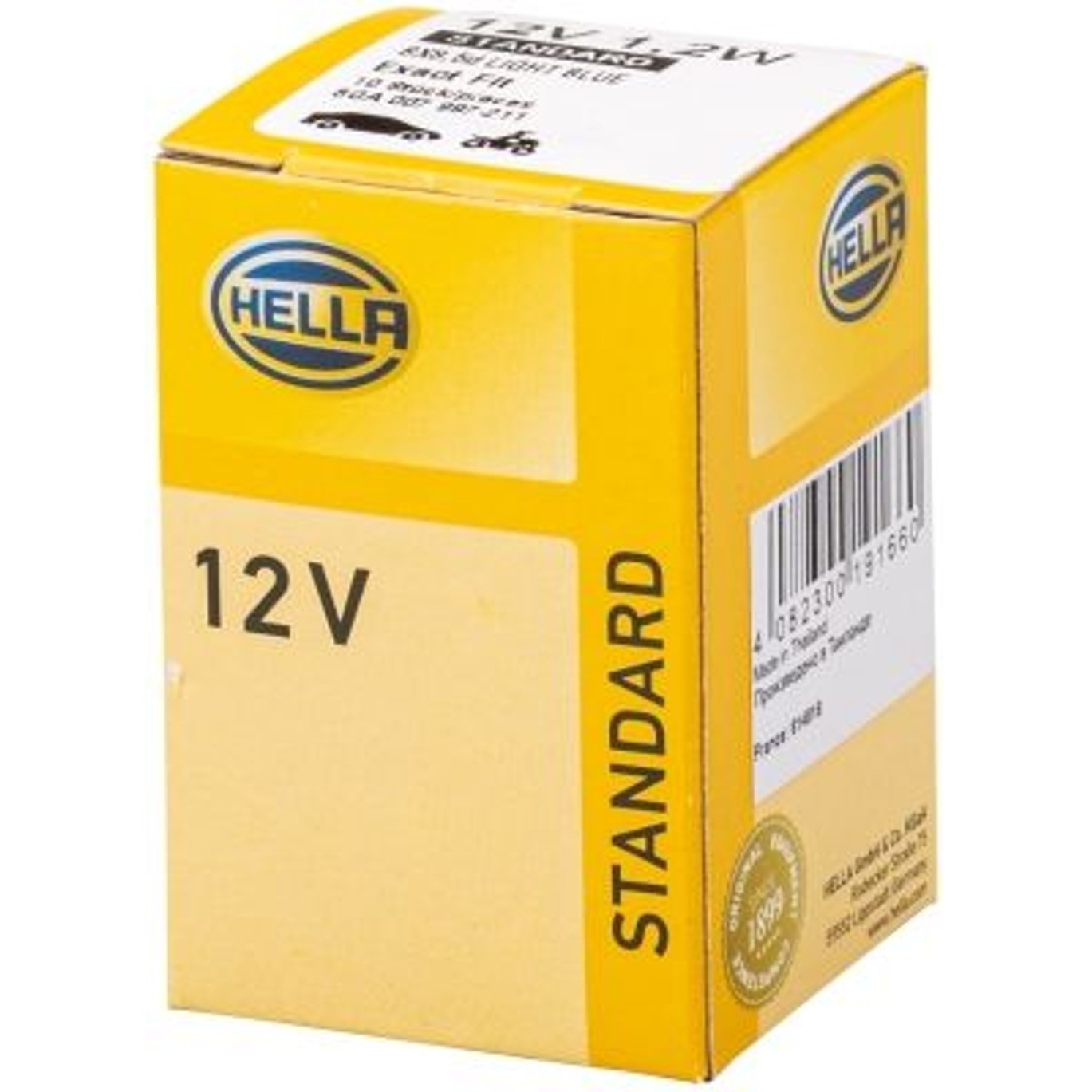 Lâmpada Painel 12V 1.2W Base Azul BX8.5d - Hella - 2721MFX