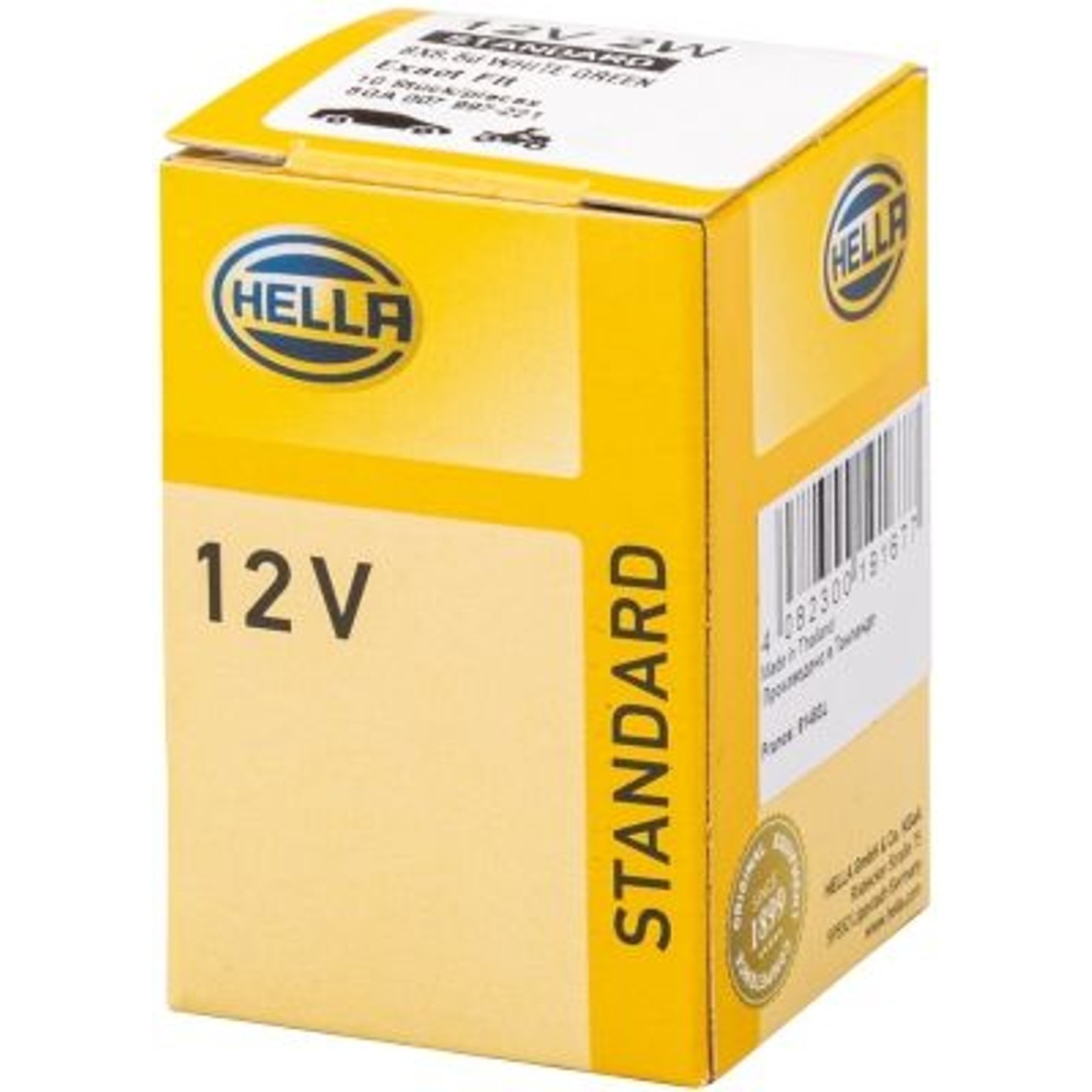 Lâmpada Painel 12V 2W Base Verde Claro BX8.5d - Hella - 2722MFX
