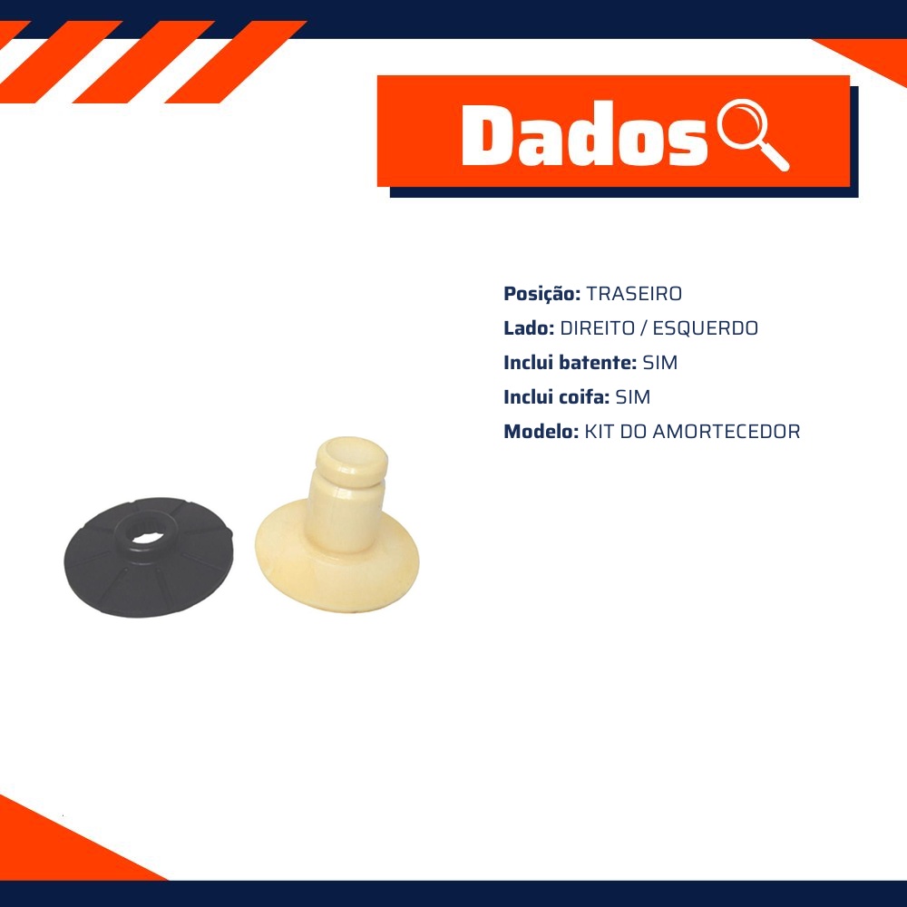 Kit de Reparo do Amortecedor Traseiro - Kit & Cia - 30030