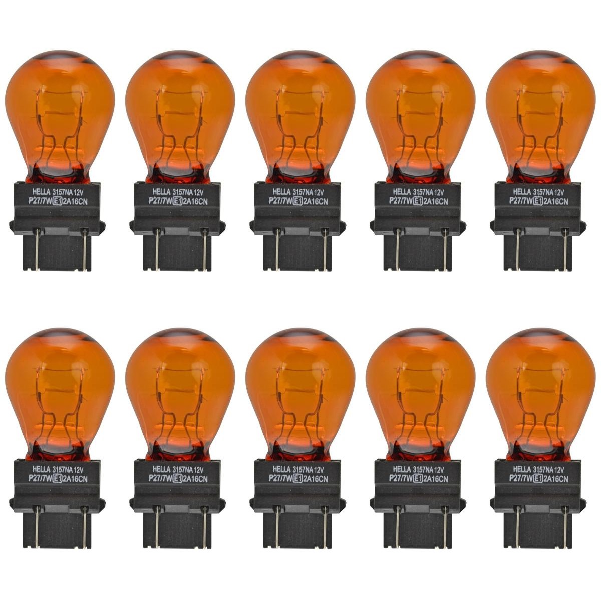 10 Lâmpadas 27/7W 12V - Hella - 3157NA