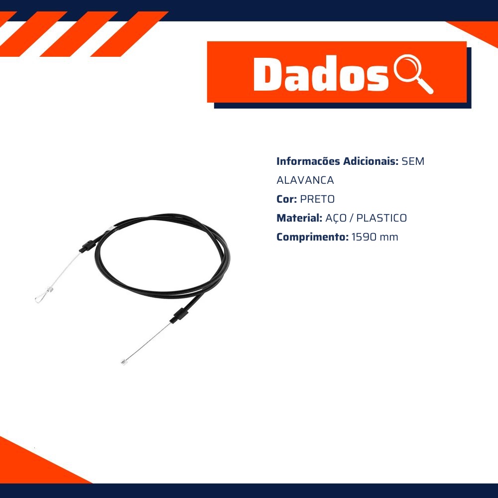 Cabo de Abertura do Capô - IKS - 3502