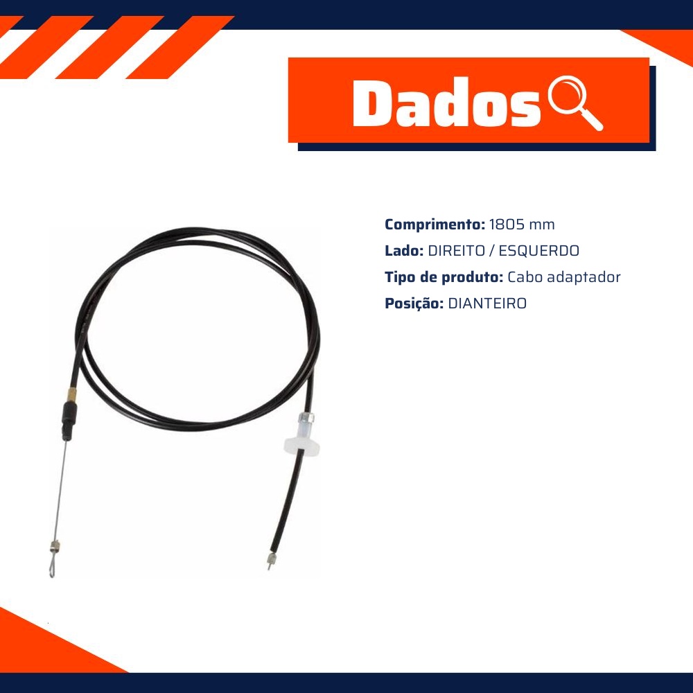 Cabo de Abertura do Capô para Fiat Tempra e Tempra SW - IKS - 3503