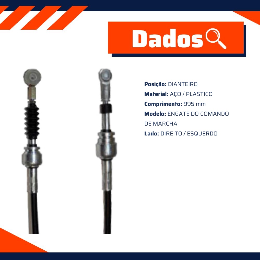 Cabo de Engate de Comando de Marcha - IKS - 3922