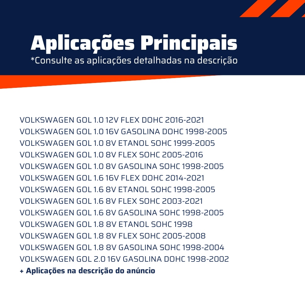 Kit de Reparo do Amortecedor Traseiro para Volkswagen Gol - Kit & Cia - 41335