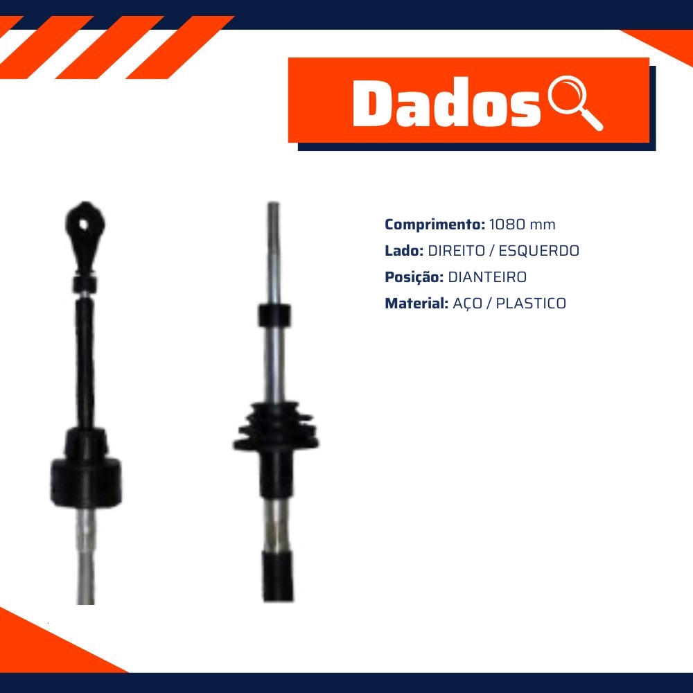 Cabo de Engate de Comando de Marcha para Chevrolet Agile e Montana - IKS - 4908