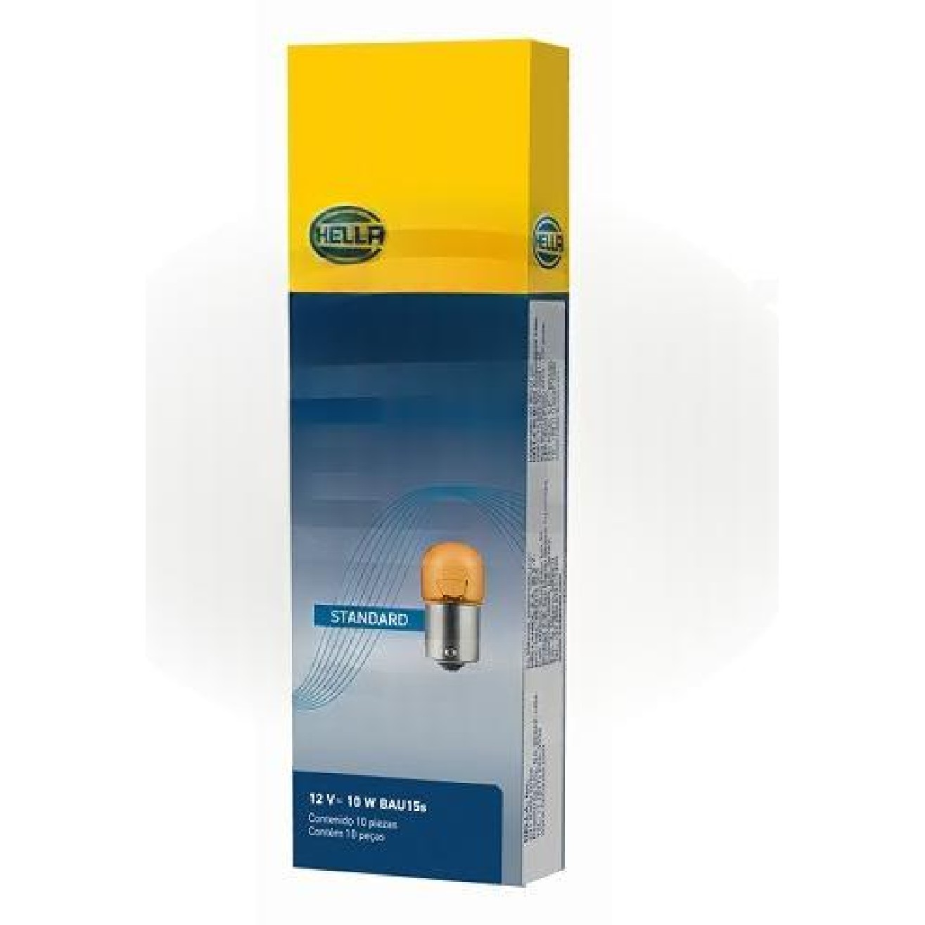 Kit 10 Lâmpadas Posição Seta RY10W 12V 10W BAU15s - Hella - 5009