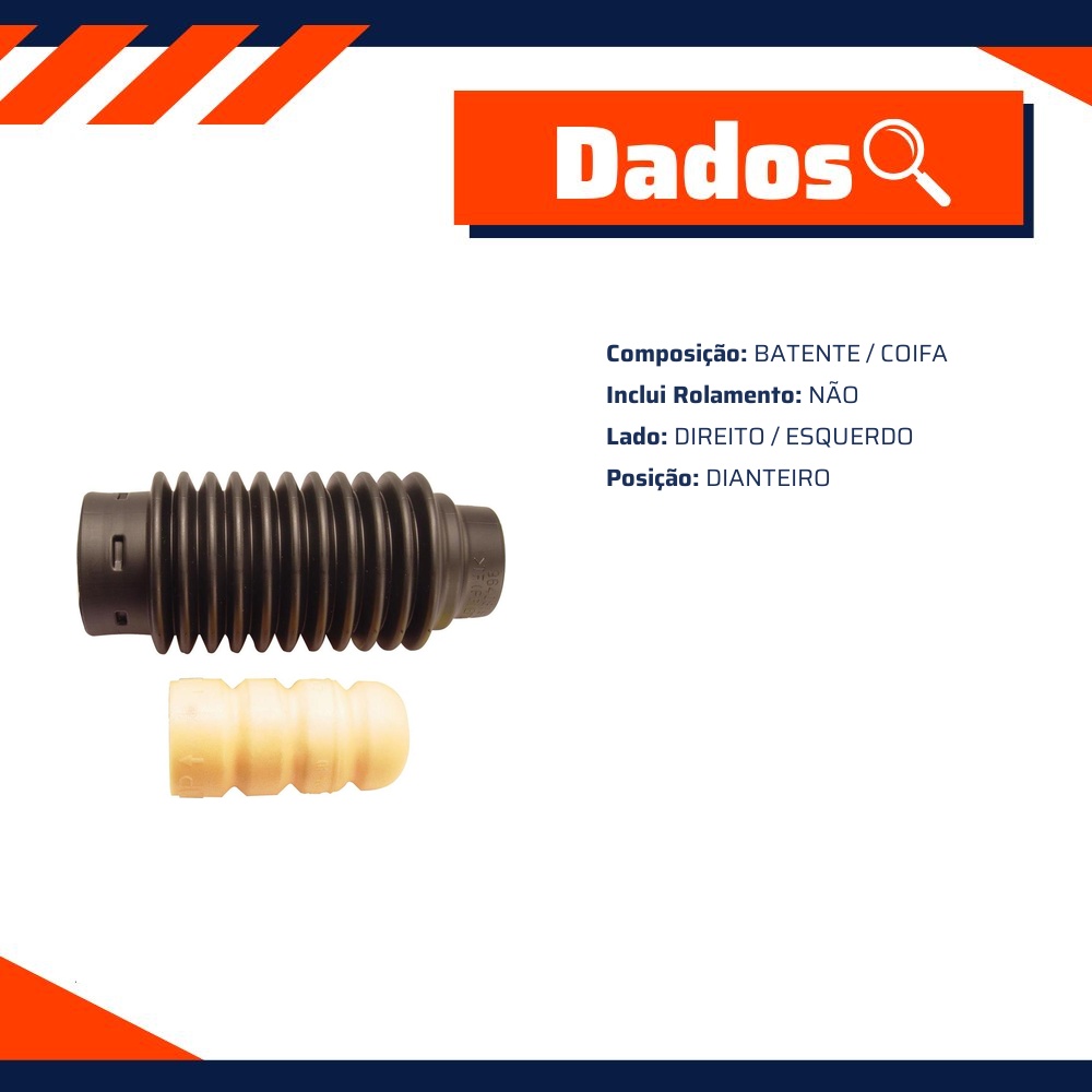 Kit de Reparo do Amortecedor Dianteiro para Citroen C3 e C3 Picasso - Kit & Cia - 50257