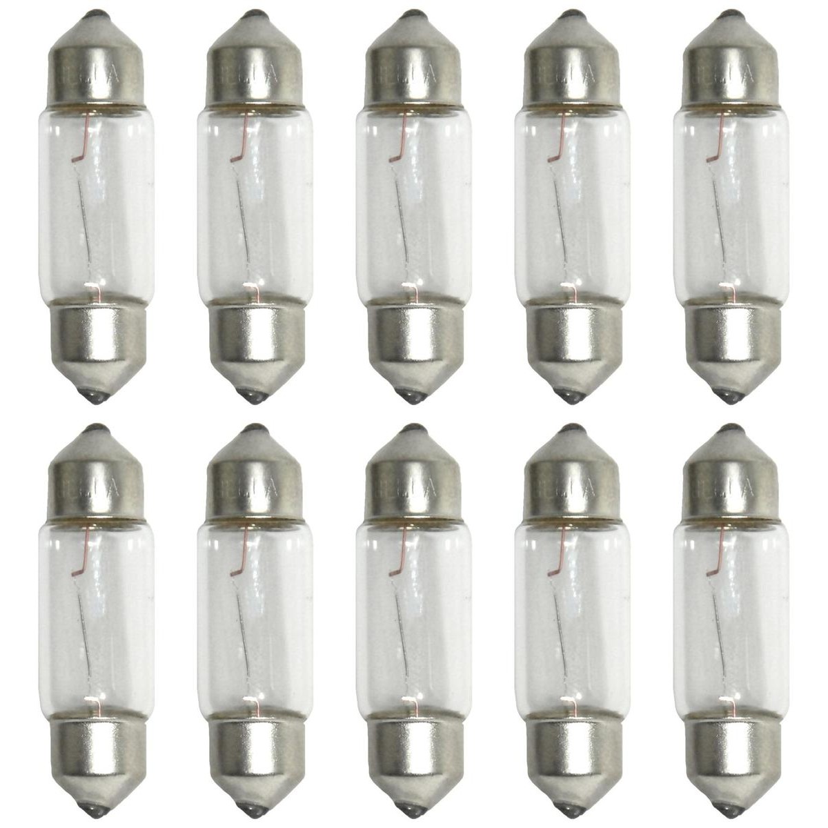 10 Lâmpadas C5W 5W 12V - Hella - 6418