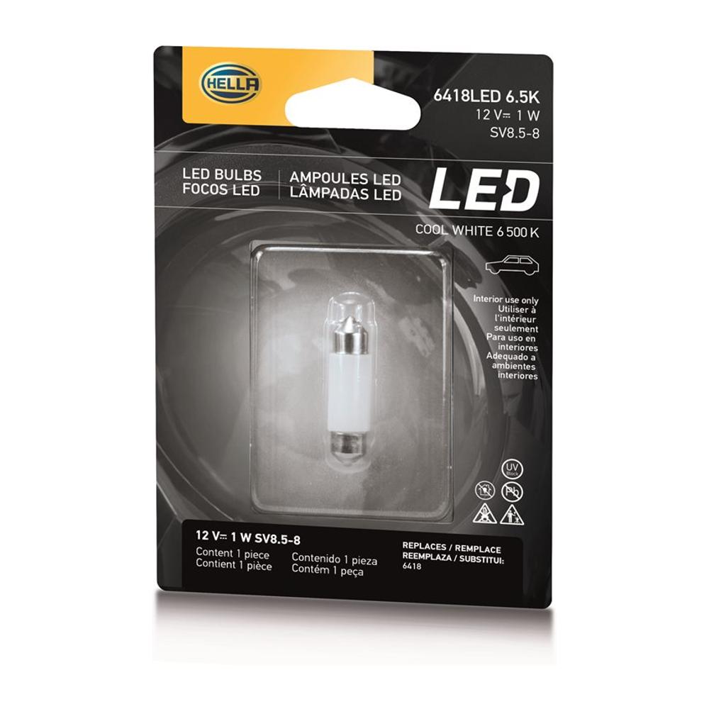 Lâmpada 12V 1W SV8.5-8 - Hella - 6418LED6.5K