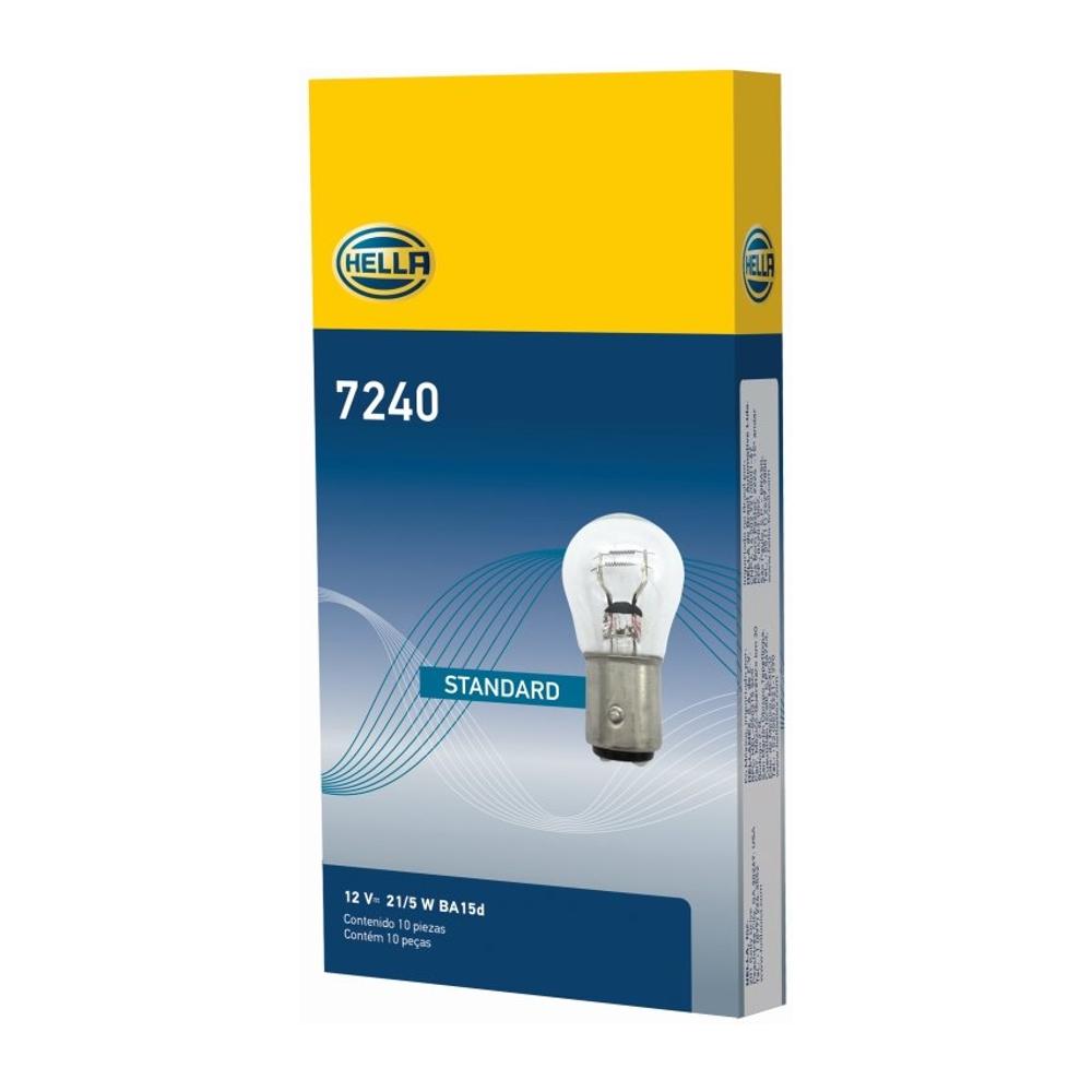 10 Lâmpadas H1 12V 21/5W - Hella - 7240