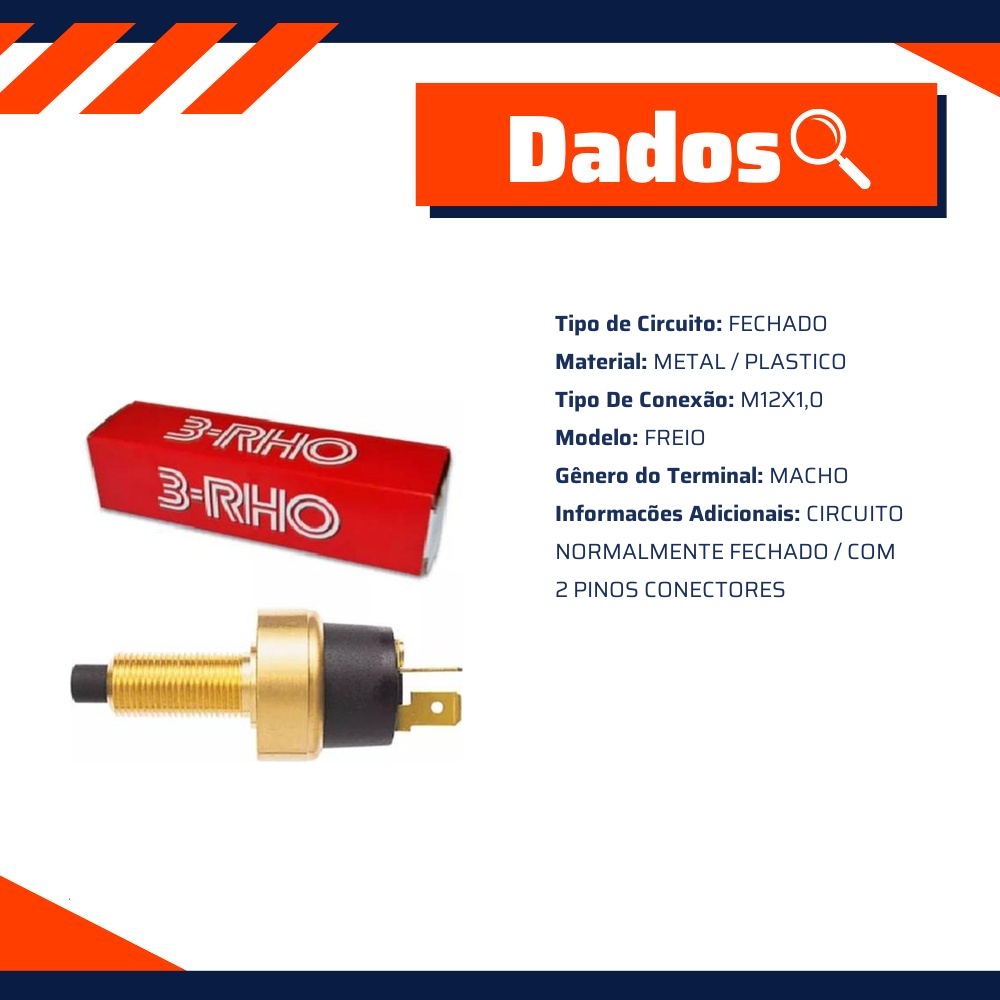 Interruptor de Luz de Freio - Marflex - 7437