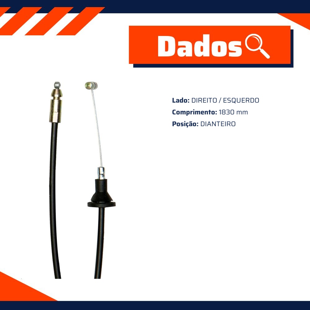 Cabo de Abertura do Capô para Hyundai HB20 - IKS - 7541