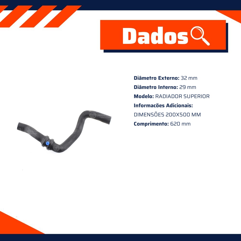 Mangueira do Radiador Superior - Cauplas - 8583
