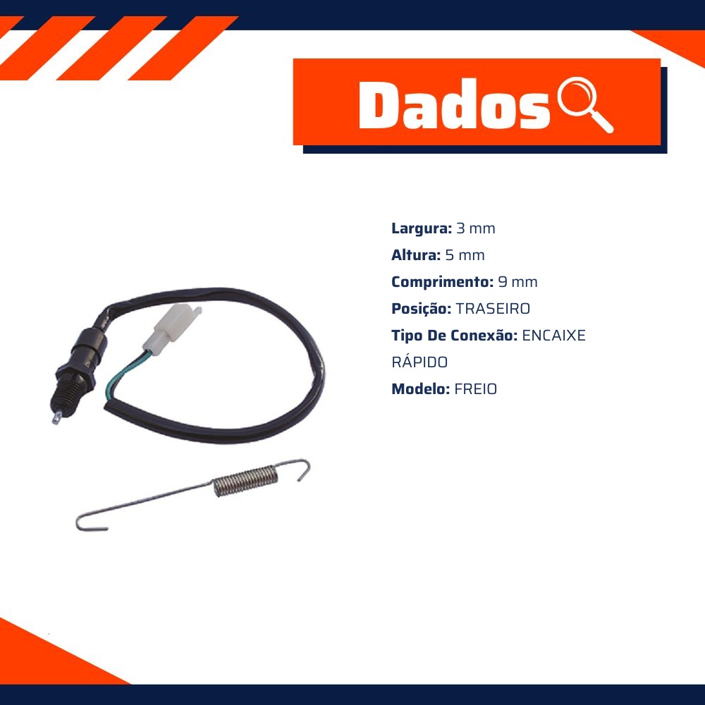 Interruptor de Luz de Freio para Honda CG 125 - Magnetron - 90212000