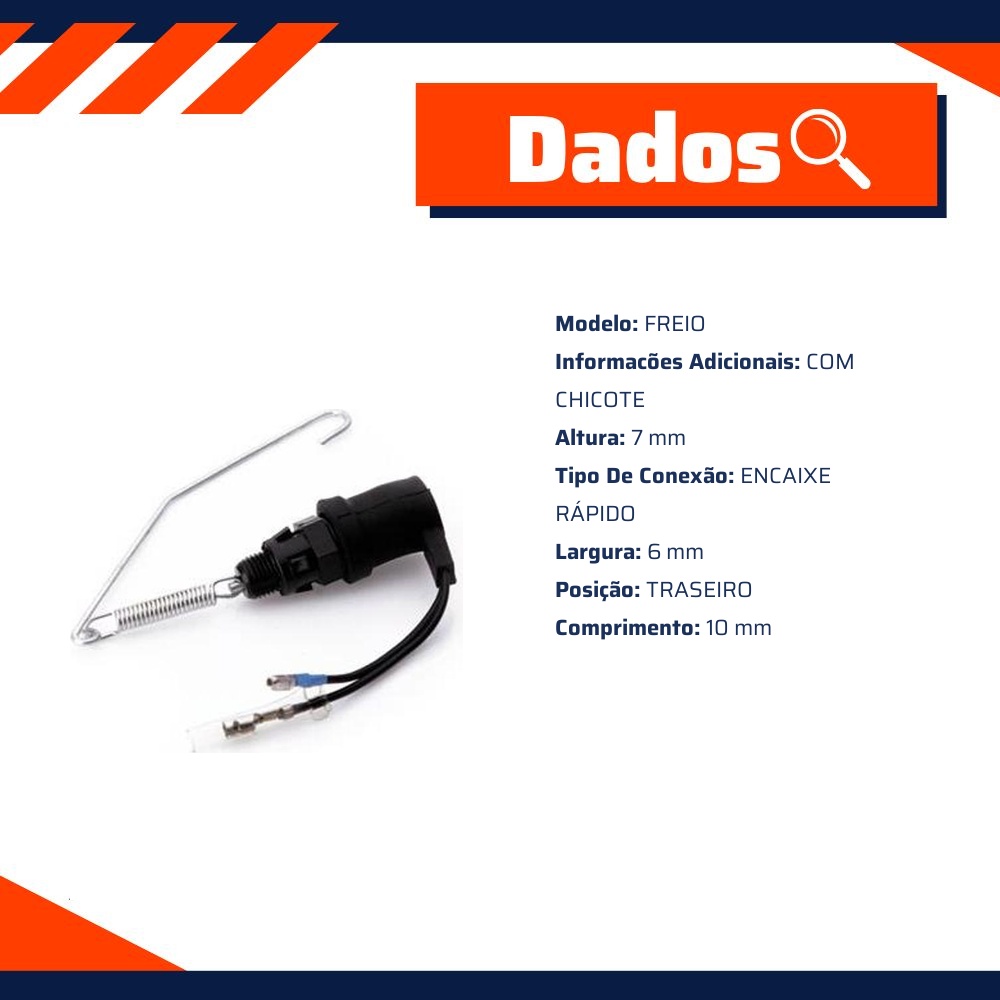 Interruptor de Luz de Freio para Yamaha YBR 125 - Magnetron - 90212500