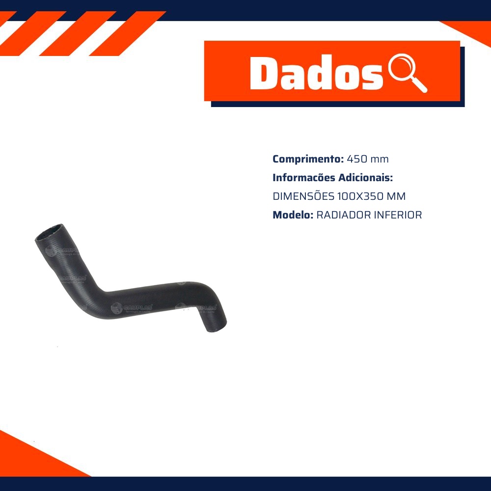Mangueira Radiador Inferior - Cauplas - 904500