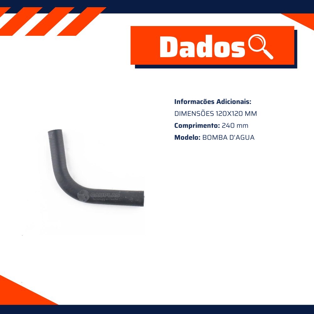 Mangueira Bomba D'Água para Fiat Palio - Cauplas - 909299