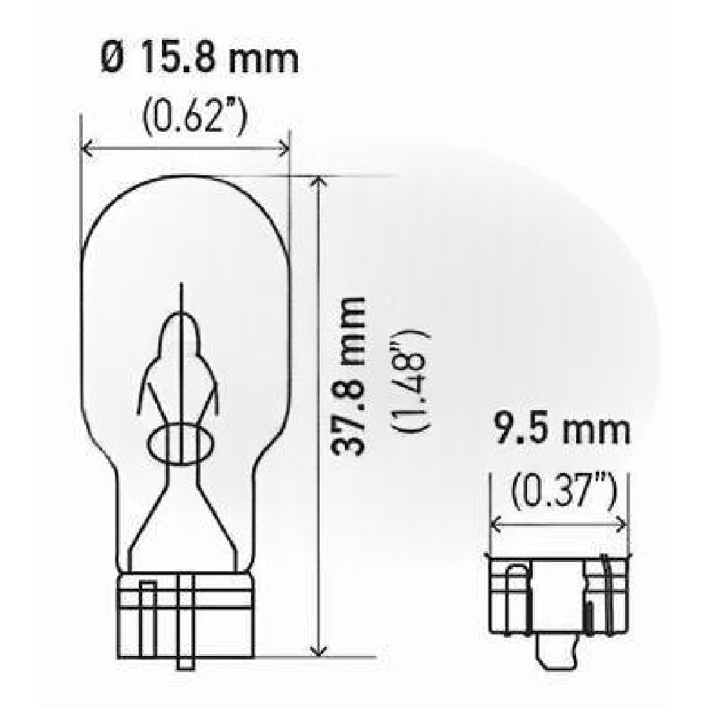 Kit 10 Lâmpadas Pisca Seta WY18W 12V Âmbar - Hella - 921NA