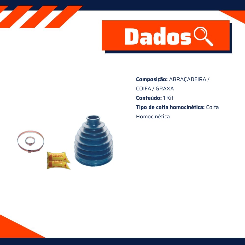 Kit de Reparo da Junta Homocinética para Nissan Frontier - 4x4 - A-134