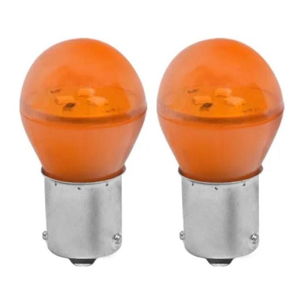 2 Lâmpada Âmbar 12V 3W 360Lm BAU15S - Autopoli - AU030