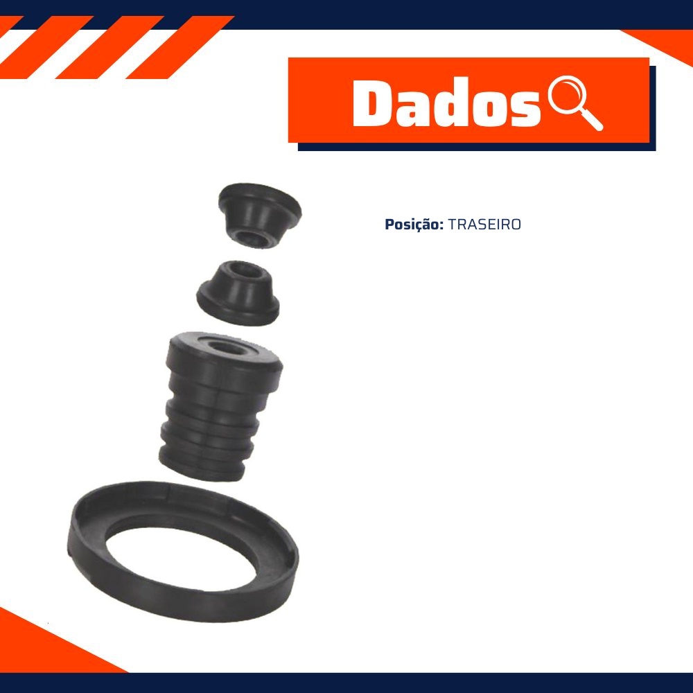 Kit de Reparo do Amortecedor Traseiro para Honda CR-V - 4x4 - D-892