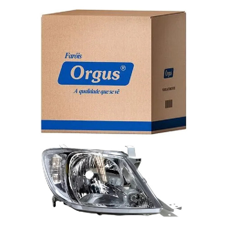 Farol Dianteiro Direito para Toyota Hilux - Orgus - FT-570 LD