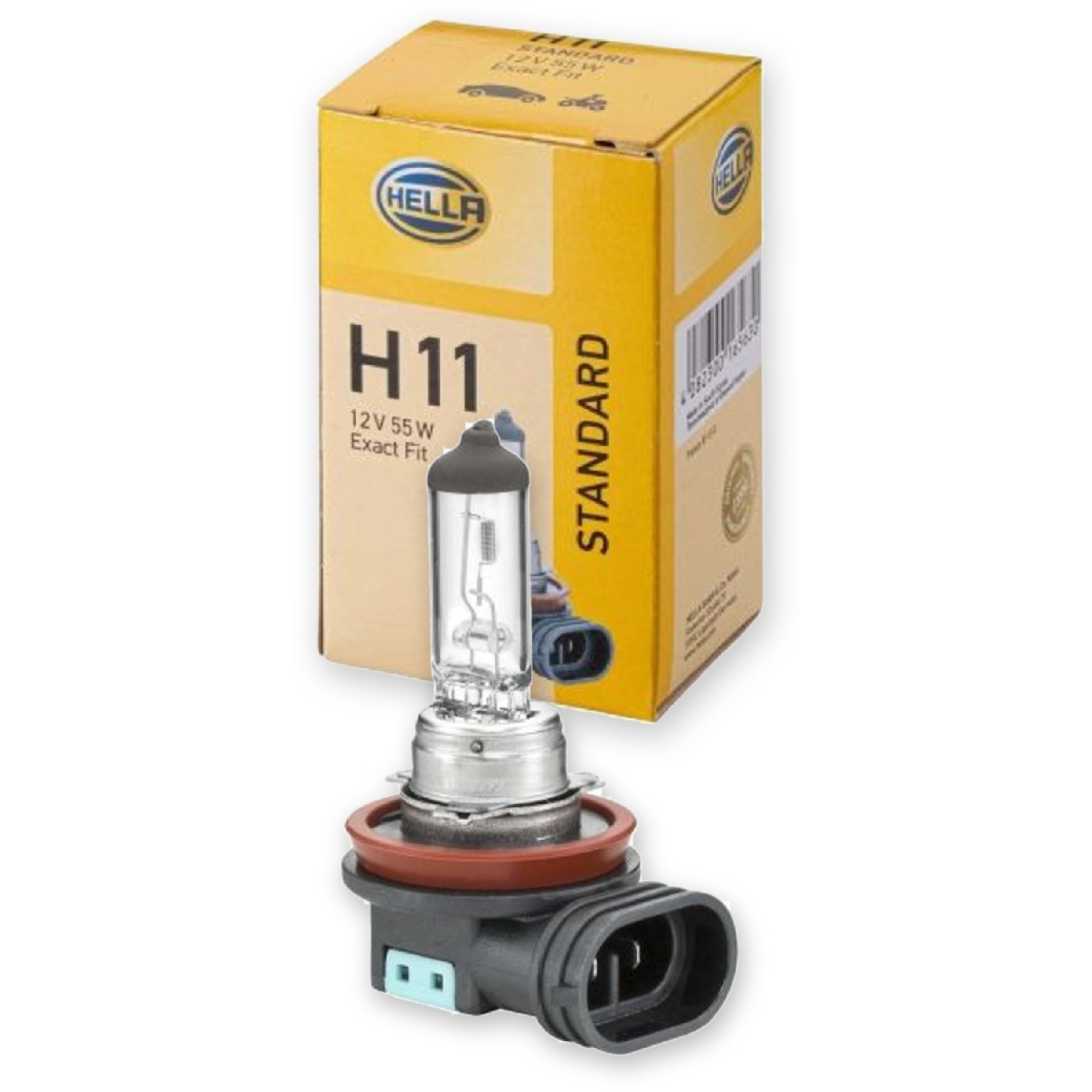Lâmpada Neblina Farol Alto Baixo H11 12V 55W 3200 - Hella - H11