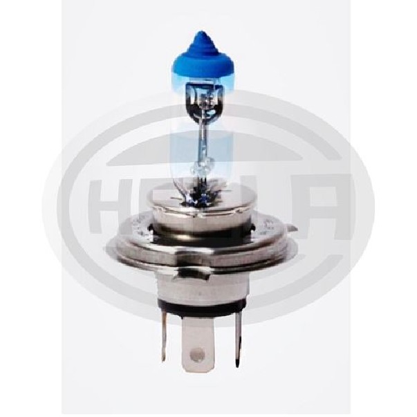2 Lâmpadas H4 55/60W 12V Super Branca - Hella - H4 WL