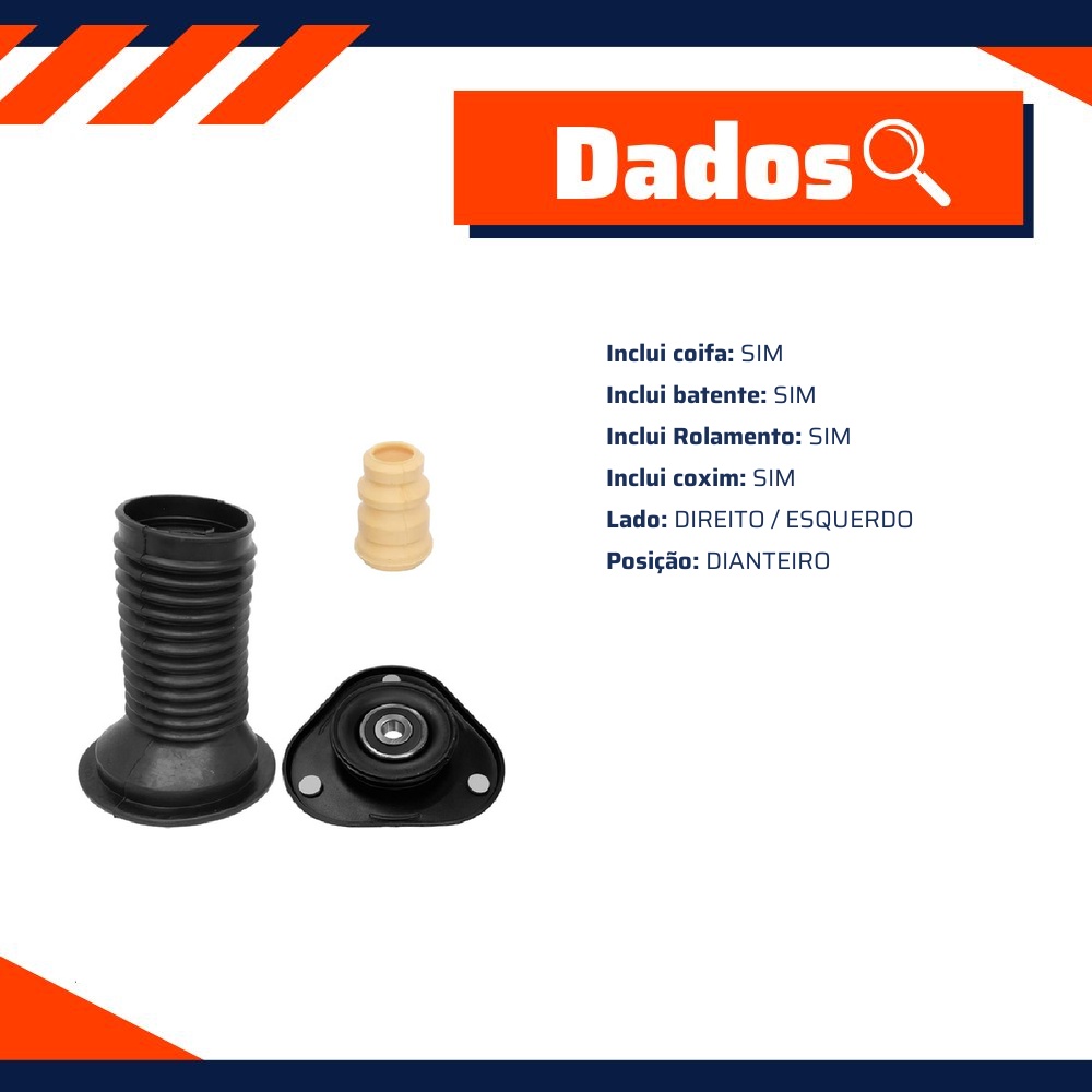 Kit de Reparo do Amortecedor Dianteiro para Toyota Corolla - Mobensani - MB 6852