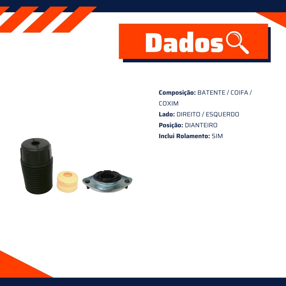 Kit de Reparo do Amortecedor Dianteiro - Mobensani - MB4120S