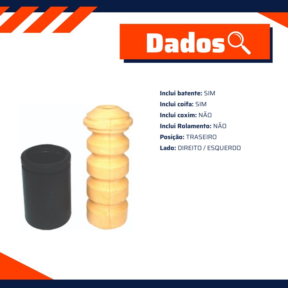 Kit de Reparo do Amortecedor Traseiro - Mobensani - MB4134S