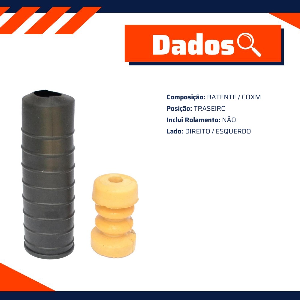 Kit de Reparo do Amortecedor Traseiro para Nissan March e Versa - Mobensani - MB4204