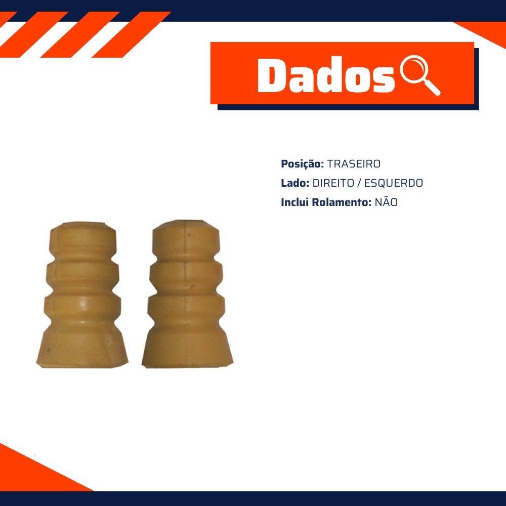 Kit de Reparo do Amortecedor Traseiro - Mobensani - MB6017