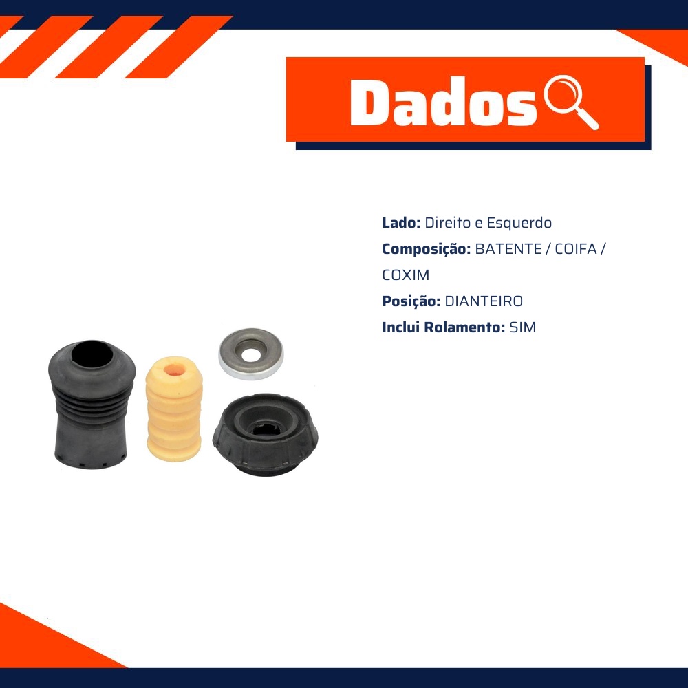 Kit de Reparo do Amortecedor Dianteiro - Mobensani - MB6705