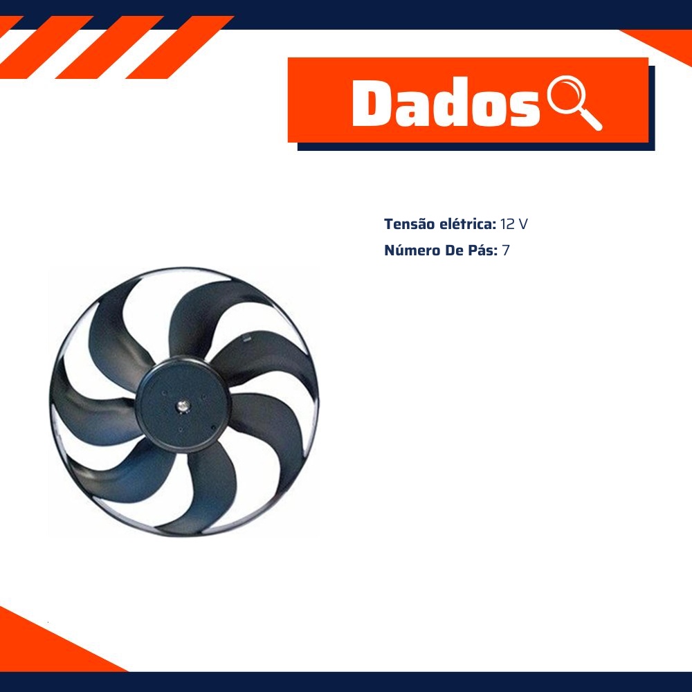 Eletroventilador 7 Pás - Multiqualita - MQ0144