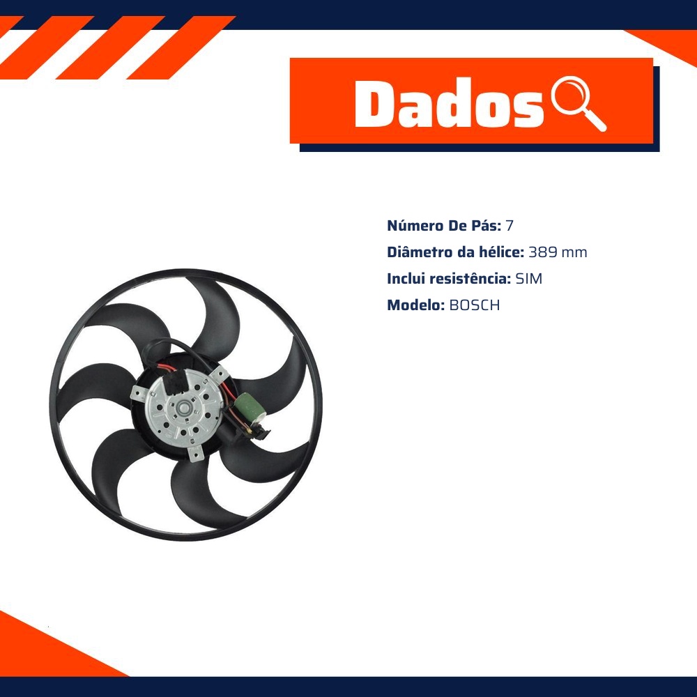 Eletroventilador 7 Pás - Multiqualita - MQ0821