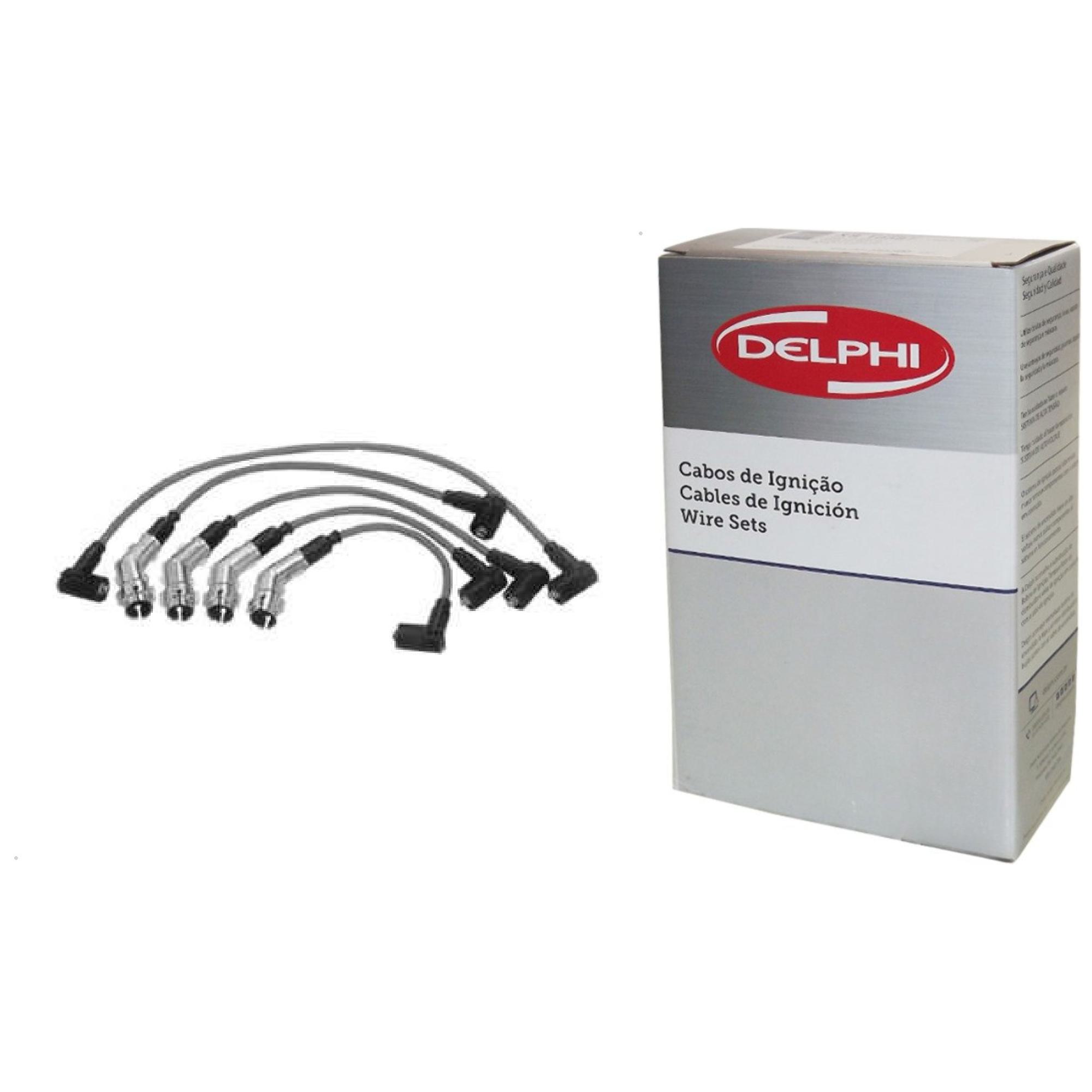 Jogo de Cabos de Vela para Ford Escort e Volkswagen Logus - Delphi - XS10126